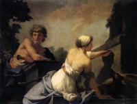 Jean-Baptiste Regnault - The Origin Of Painting Dibutades Tracing The Portrait Of A Shepherd